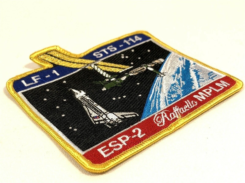LF-1 STS-114 Space SHUTTLE Mission RAFFAELLO MODULE ESP-2 MPLM ISS NASA Patch