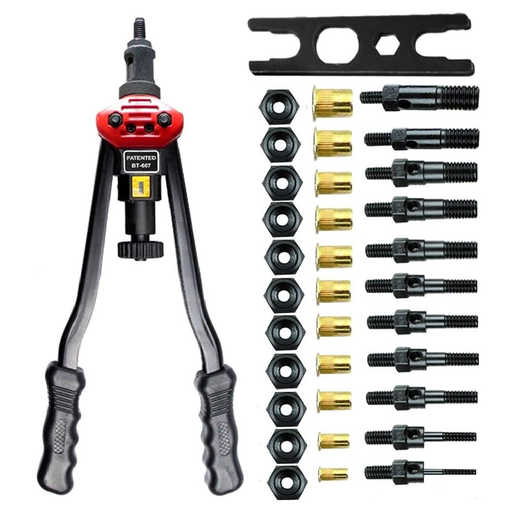 16” Hand Rivet Nut Tool Rivet Nut Setter Kit Hand Blind Riveter Gun