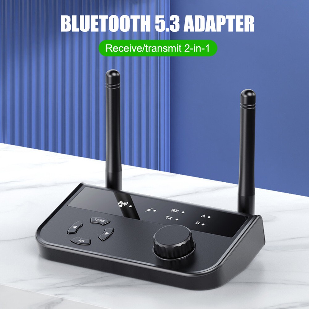 Long Range Bluetooth 5.3 Transmitter Receiver For TV Home Stereo Audio Adapter-