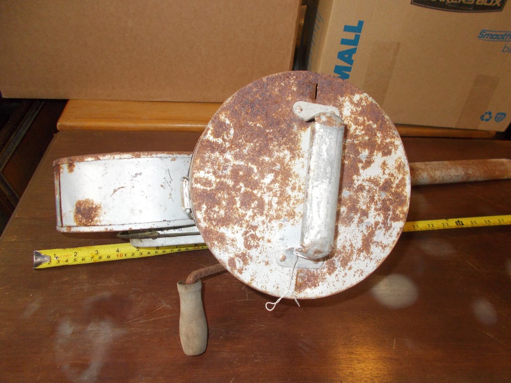 Antique Seed/Fertilizer Spreader with Hand Crank