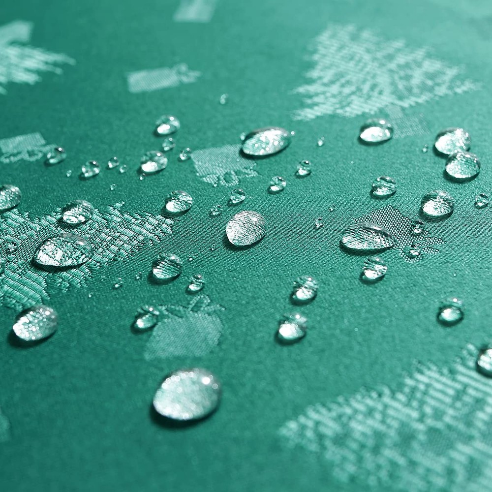 Christmas Tablecloth Rectangle, Jacquard Table Cloth Spillproof and Resistant...