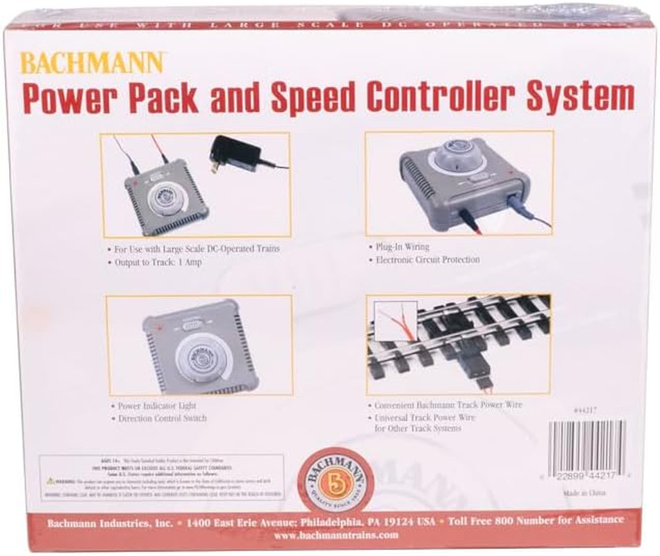 Trains - LARGE SCALE POWER PACK W/Speed CONTROLLER (Not DCC Compatible) - for Us