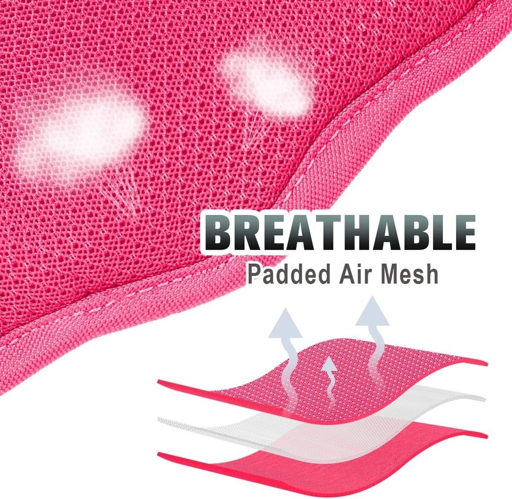 Innovative No-Pull Step-In Dog Harness with ID Tag Pocket - Pink, Medium