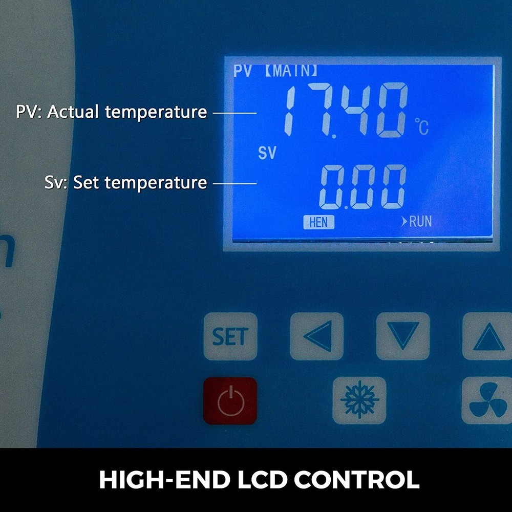 6L -20℃ ~100℃ Cooling Chiller Circulator Chiller Lab Recirculating Heating Bath