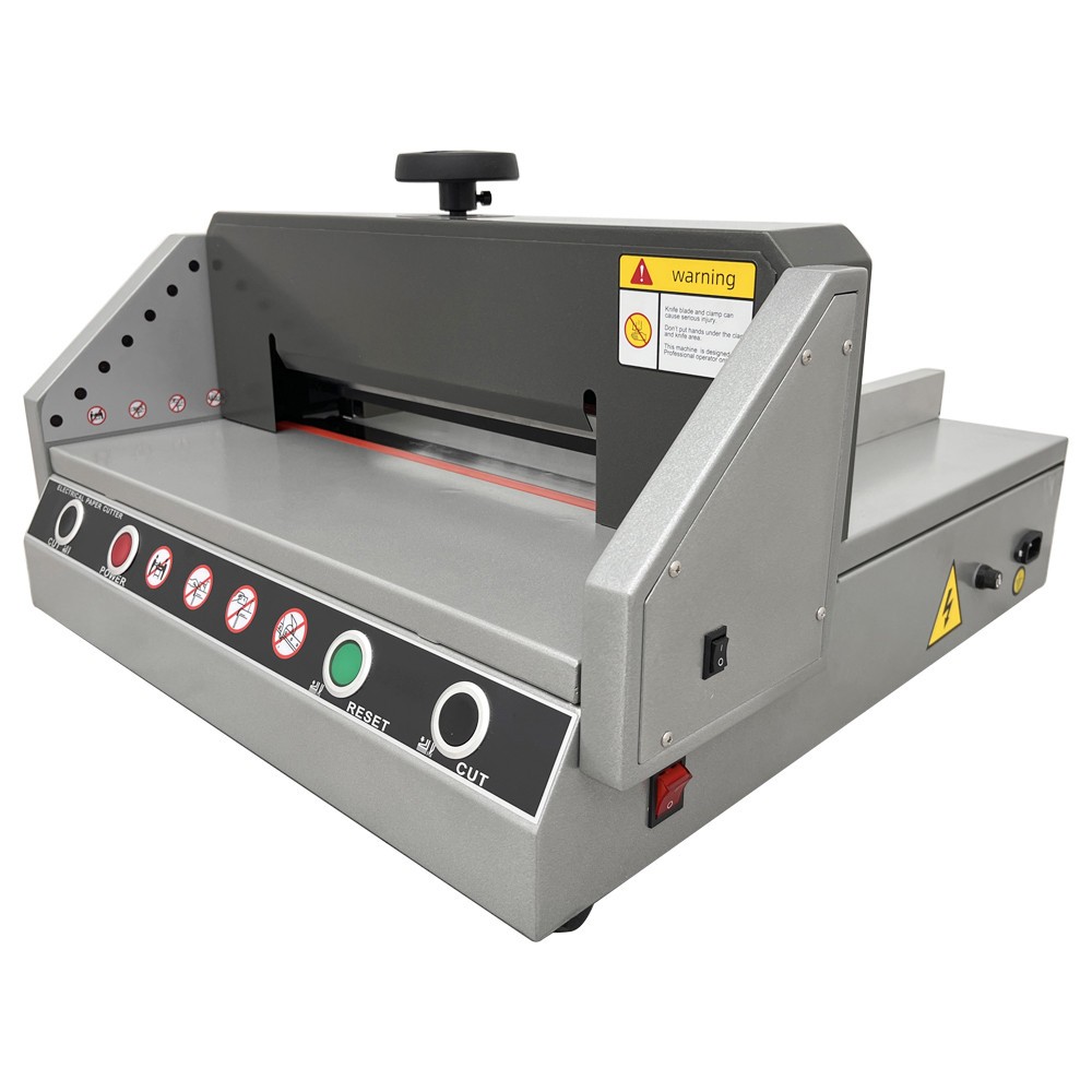 A4 Desktop Electric Paper Cutter Two Hands Cutting Operation Multiprotection