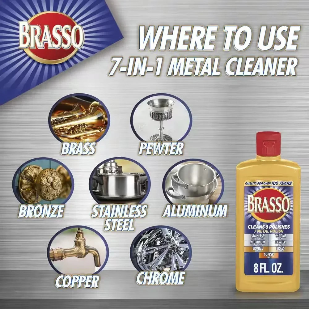 Brasso Multi-Purpose Metal Polish 8 Oz. (3-Pack)