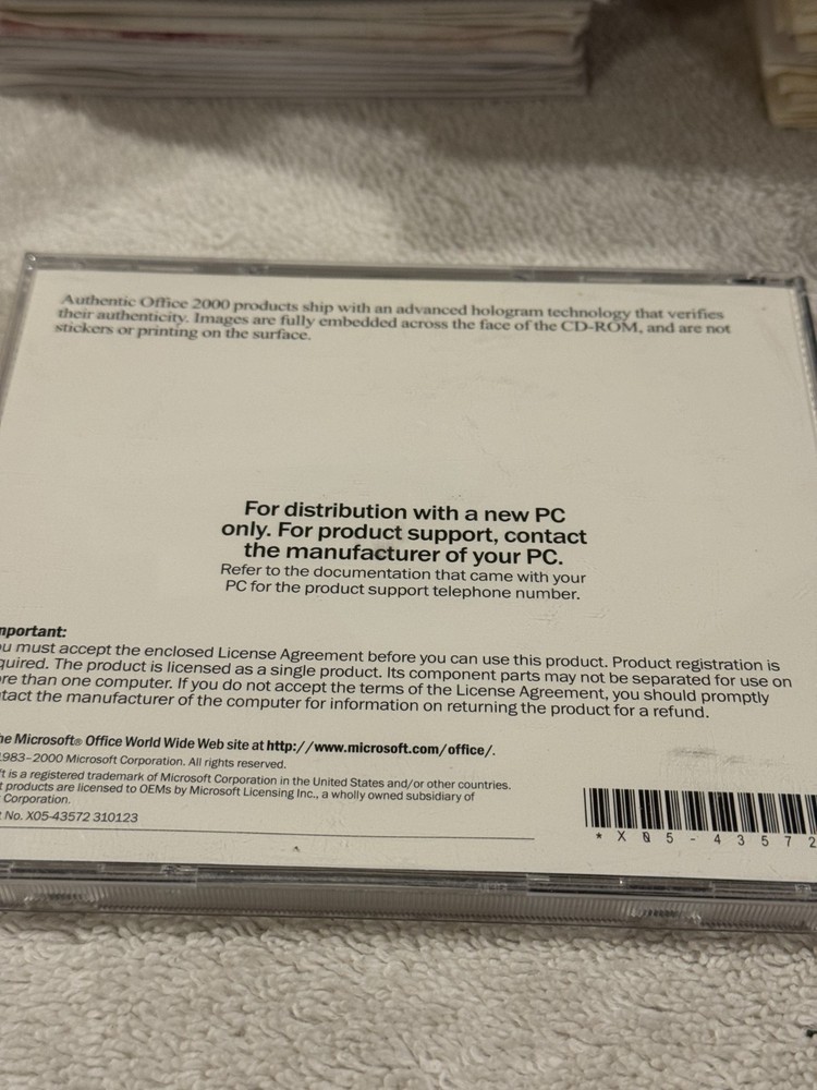 MICROSOFT OFFICE 2000 SMALL BUSINESS - 2 CD - NO SERIAL #!!!!
