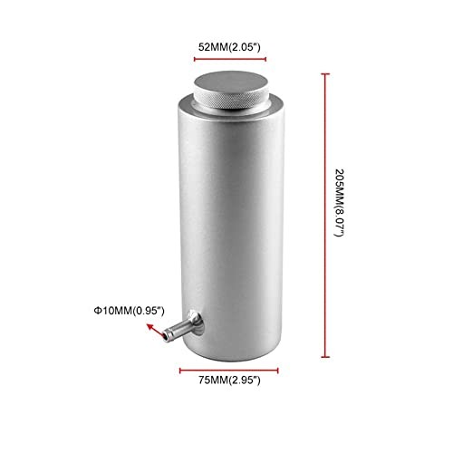 RYANSTAR Universal car Radiator Coolant Tank 800ml Coolant Standard Black
