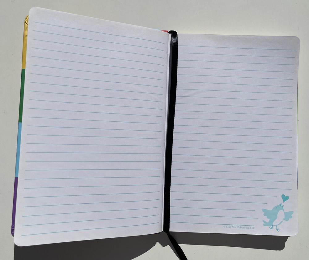 Paperworks Coloerd Lined Pages Notebook/Journal 8.5" x 5.75"