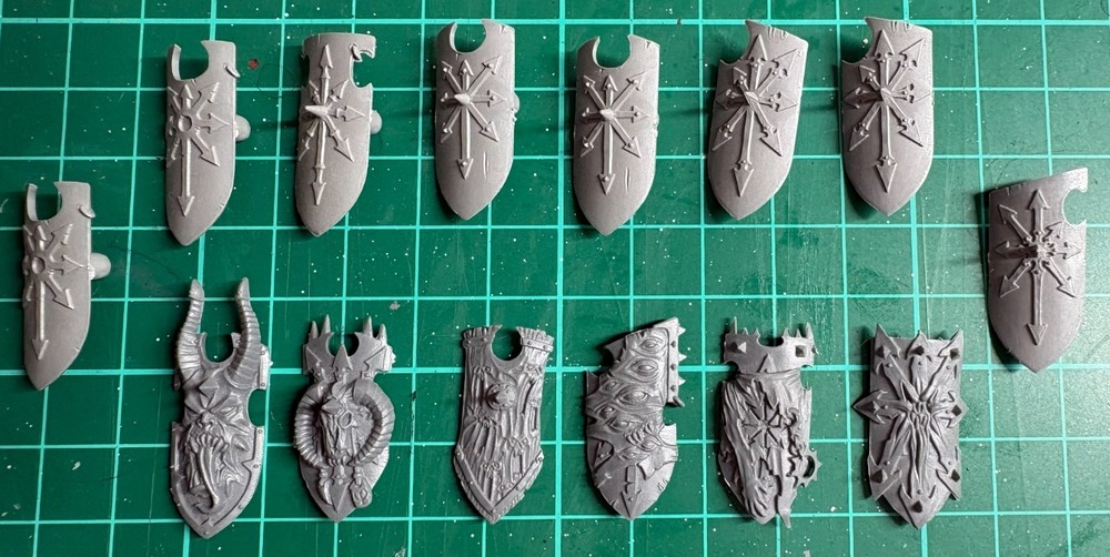 Warhammer Fantasy | Chaos Marauder Shields Bundle Vintage Old Kit Bits Kitbash