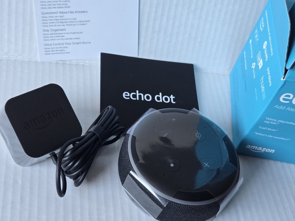 Amazon Echo Dot (3rd Generation) Smart Speaker - Charcoal - Open Box