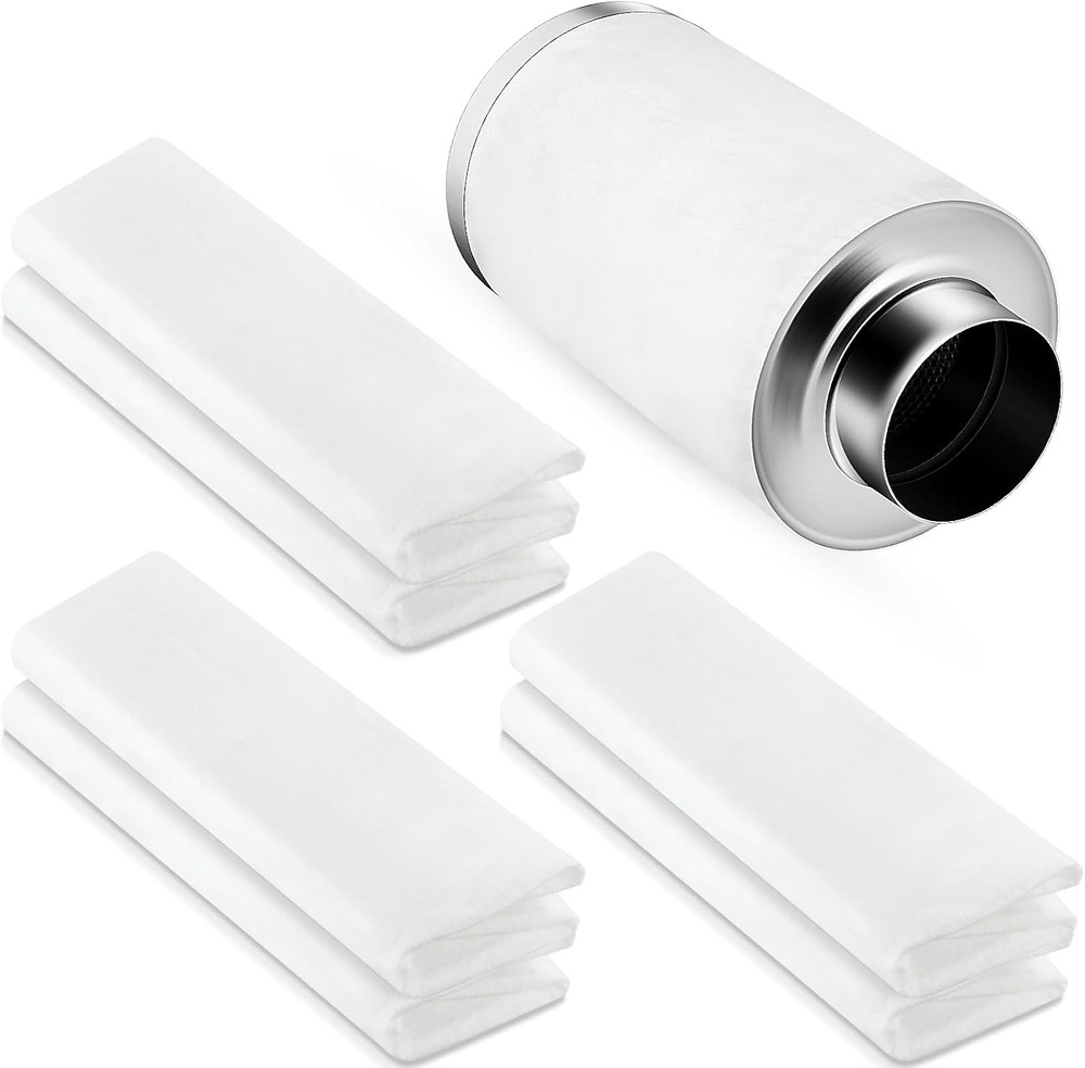 6 Pack Carbon Prefilter for 4 Inch Carbon Filter Replacement, Non Woven Fabrics