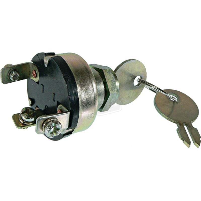 Ignition Switch for Massey Ferguson 180681M93, 4 Positions, 3 Terminals