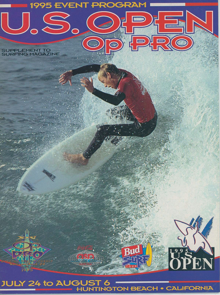 US Open OP Pro Surf contest program- 1995