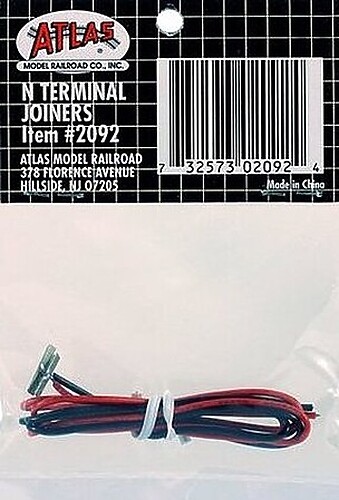 Atlas Code 55 Terminal Joiners - N Scale Nickel Silver Model Train Track - #2092