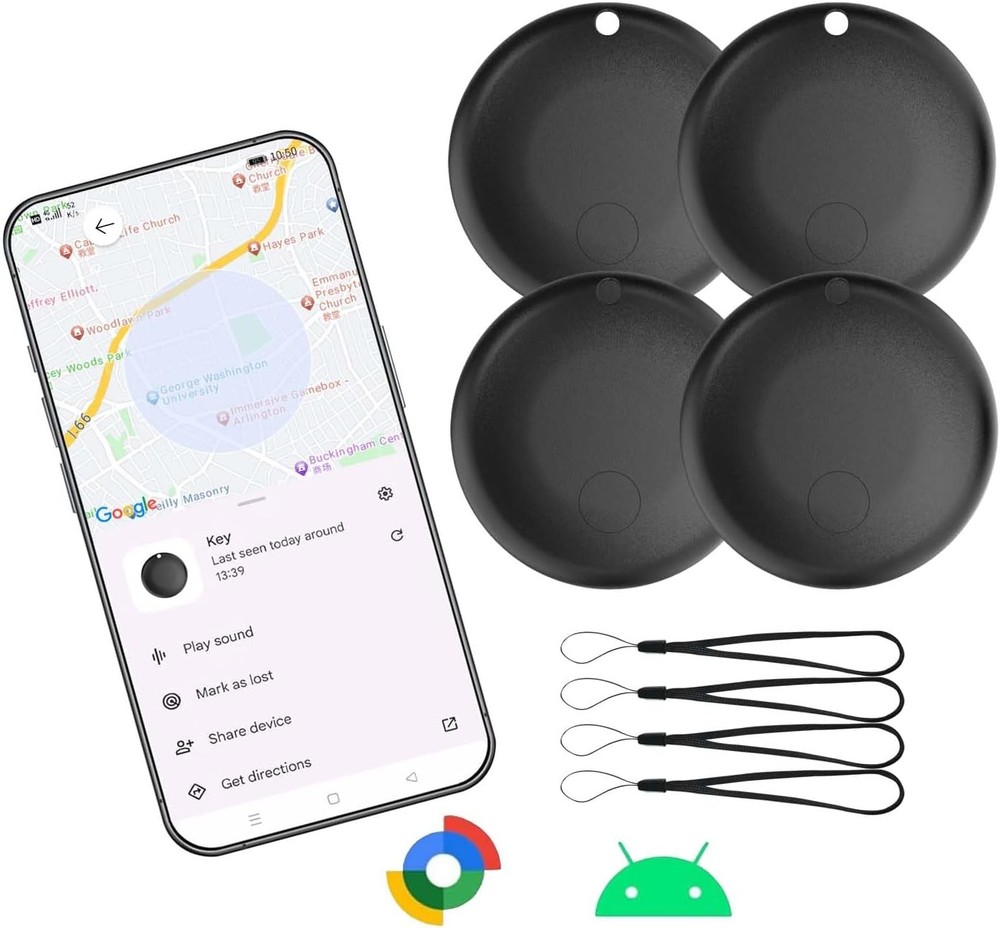 for Air Tag for Android, for Air Tags-4 Pack Android Google Certified Tracker Ta