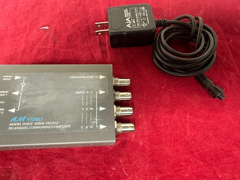 AJA D10CE Analog to Digital Video Converter Encoder w/ Power Supply