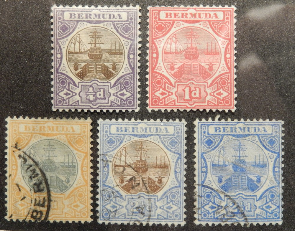 Bermuda Scott # 31, 35-38, Mostly Used