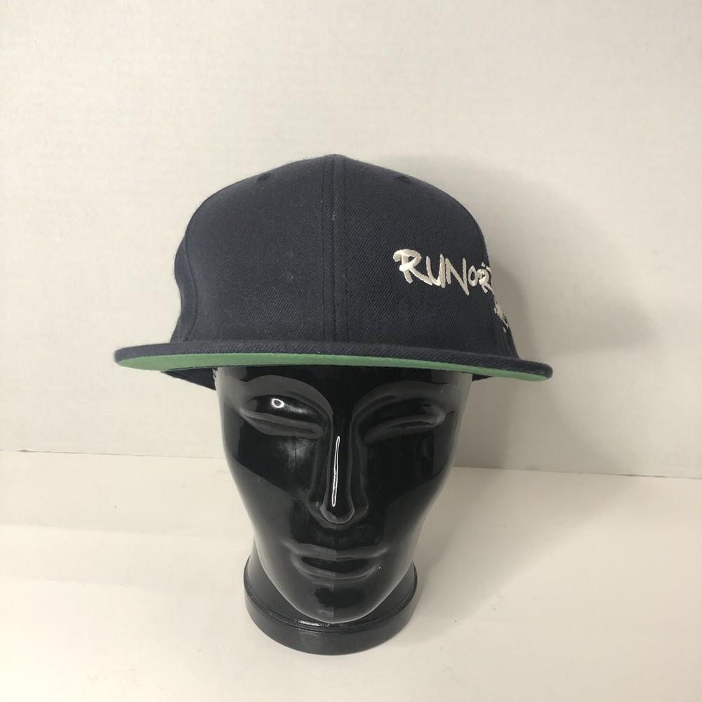 Run or Dye Cap Hat Black Snapback The Classics Yupoong 6 Panel Adjustable
