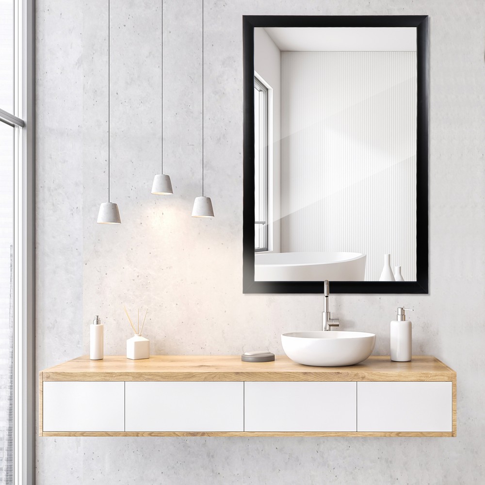 24" x 36" Bathroom Rectangular Wall Mounted Mirror PS Frame Vanity Mirror 2PCS