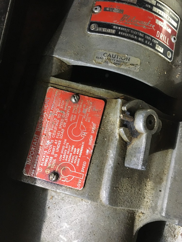 Milwaukee Core Drill Motor Cat # 4030
