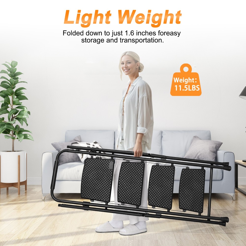 Multi-Purpose Step Ladder with Sturdy Frame, Space-Saving Design
