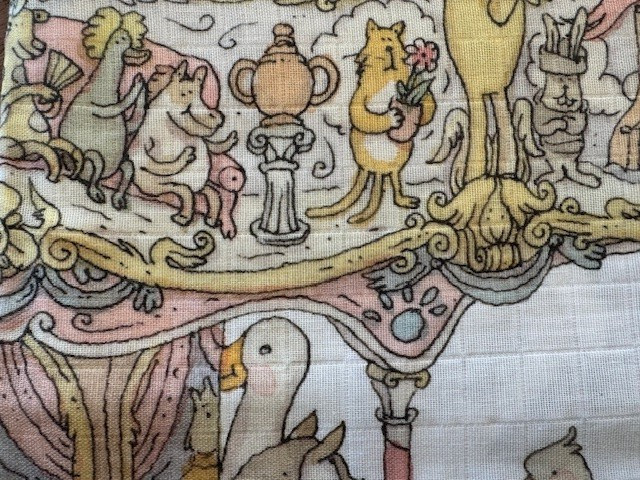 Atelier Choux Paris Carousel Swaddle Blanket