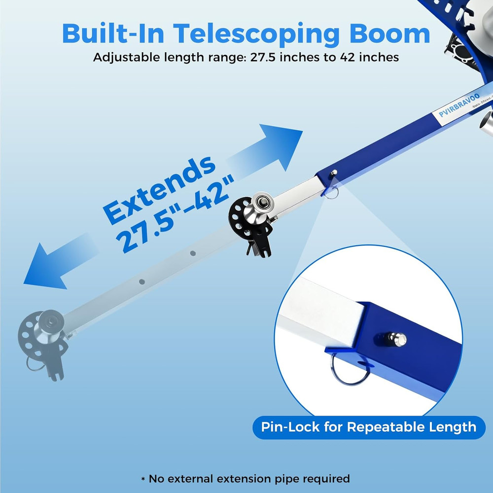 Handheld Cable Puller Heavy-Duty Electrician Tool for 1/2‘ to 4’ Wire Runs