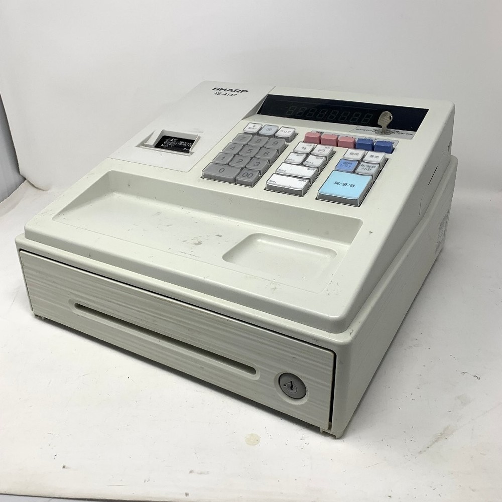 Sharp electronic register XE-A147W Power confirmed Japanese Language