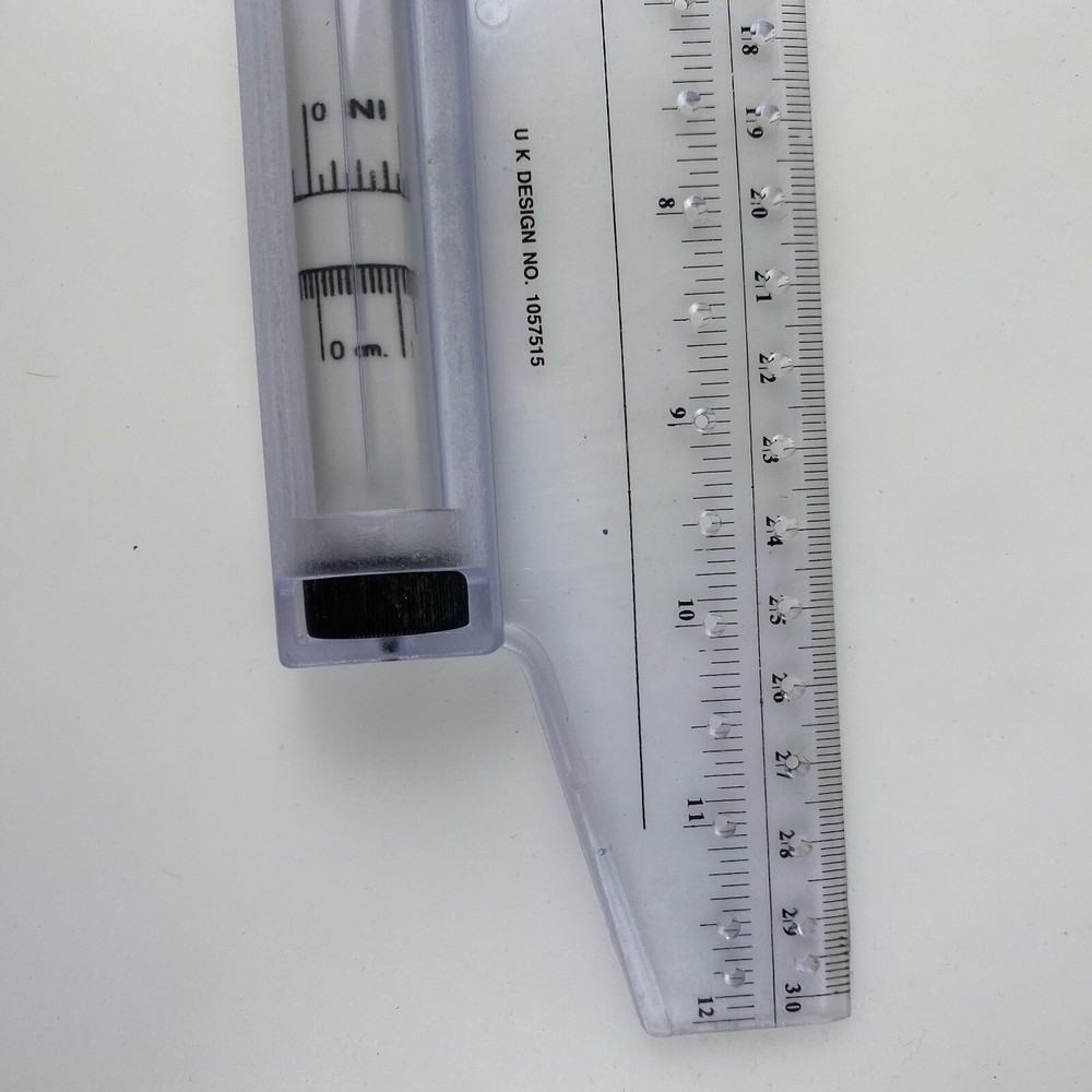 EDMARK ROLLING RULER Instructions Plastic UK Design Vintage