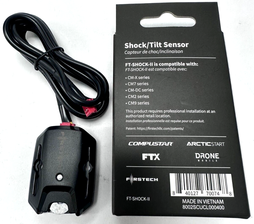Firstech Compustar Shock Tilt Sensor FT-SHOCK-II Compustar NEW