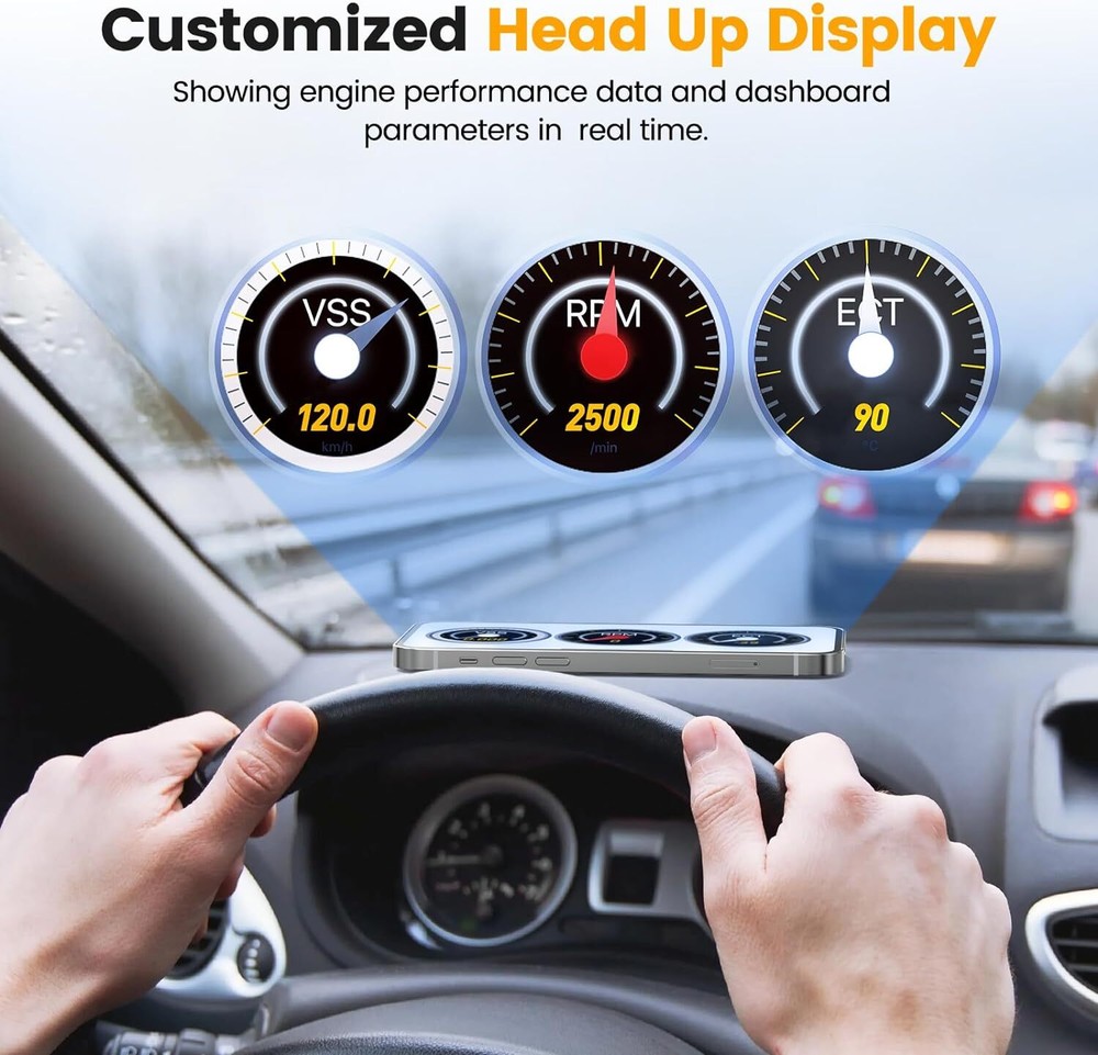 Bluetooth Code Reader Car Engine OBD2 Scanner Battery Test Diagnostic Scan Tool