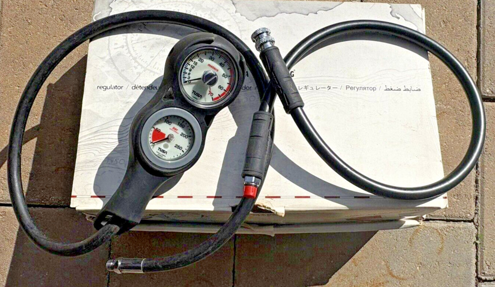 Legend Glacia regulators & octopus, inflator hose, console 3 units. NOS.