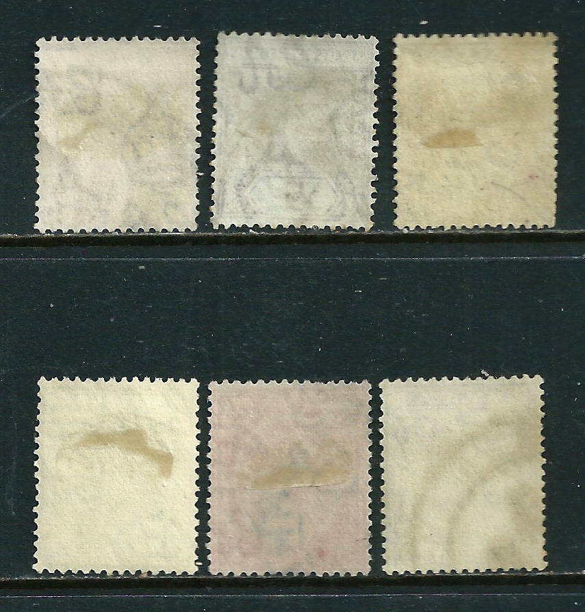 🗺️ Straits Settlements - 6 used postage stamps 1929-1936
