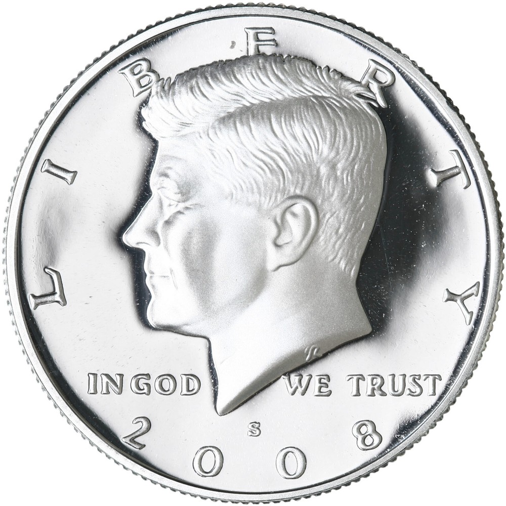 2008 S Kennedy Half Dollar Gem DCam Proof 90% Silver