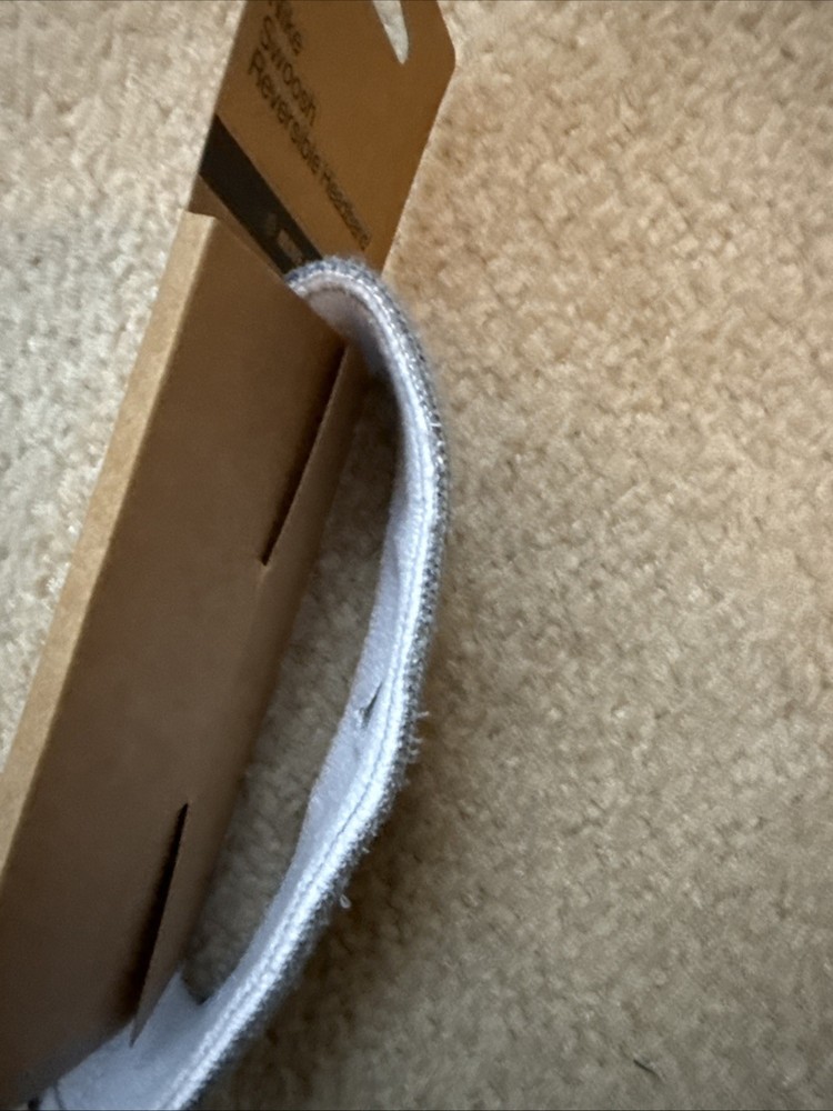 Nike swoosh Reversible Headband Grey/White
