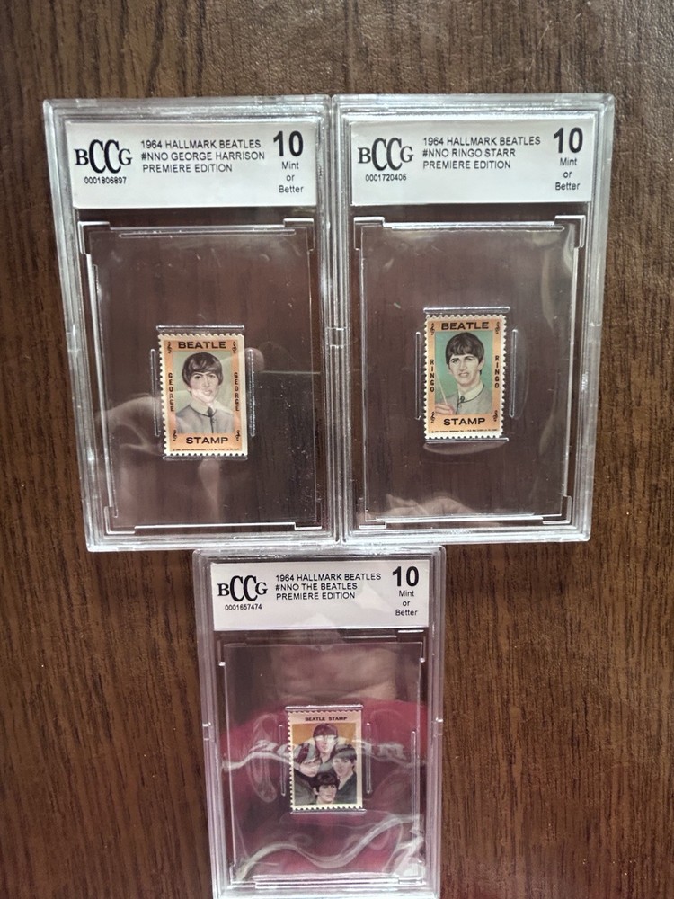 1964 Hallmark Beatles Stamp Set  BCCG   10 Mint