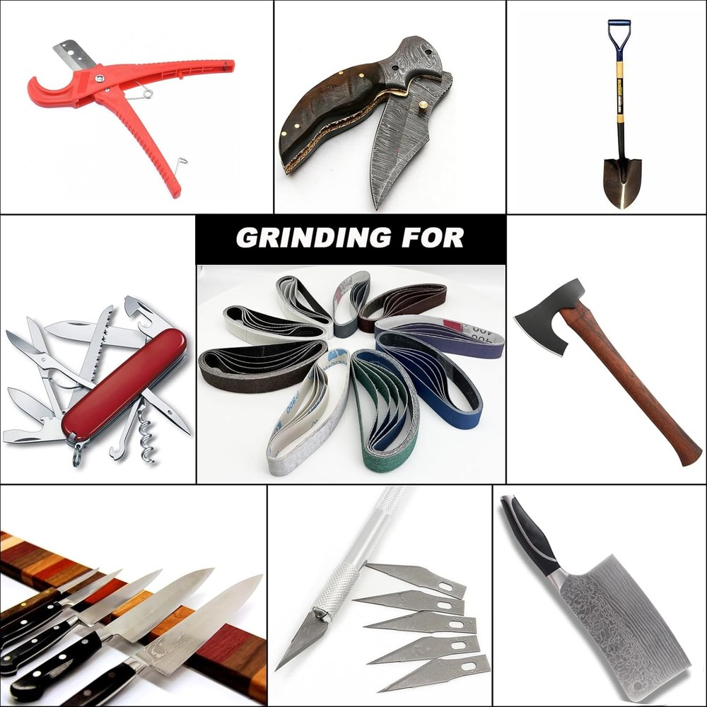 45 Pcs 3/4" x 12" Replacement Sanding Belt Kit for Work Sharp Knife & Tool