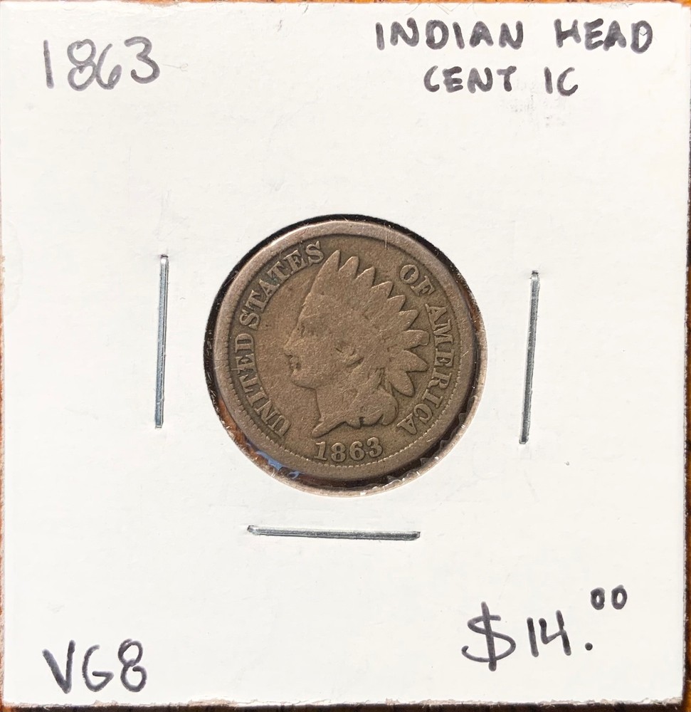 1863 United States Indian Head Cent 1C