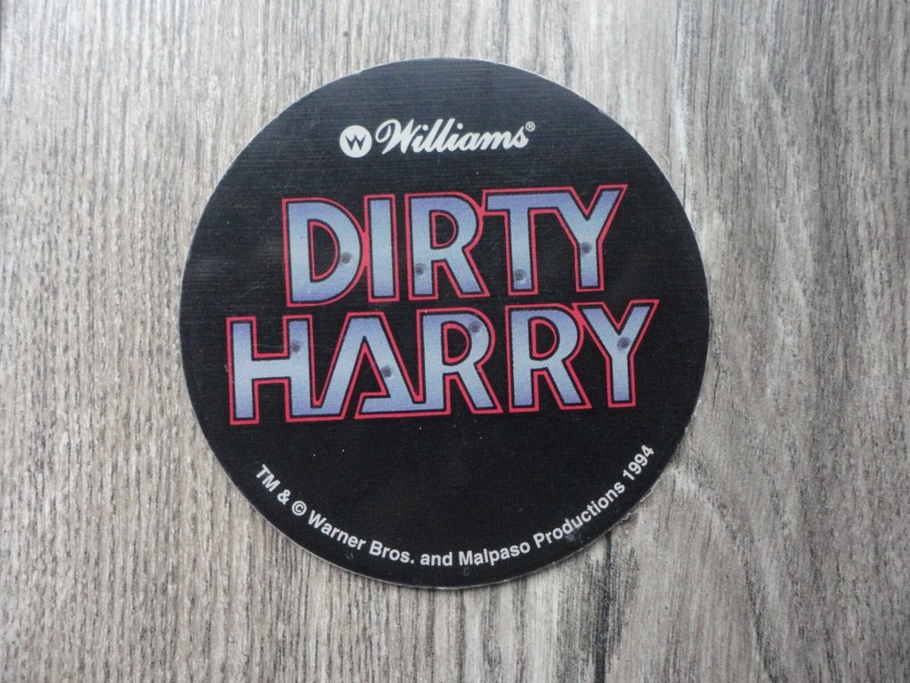 Dirty Harry Pinball Machine Promo Plastic Speaker Cutout
