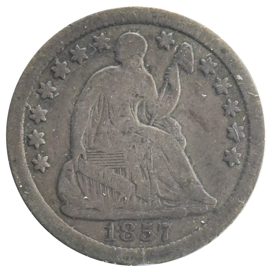 1857 Liberty Seated half Dime (VG)