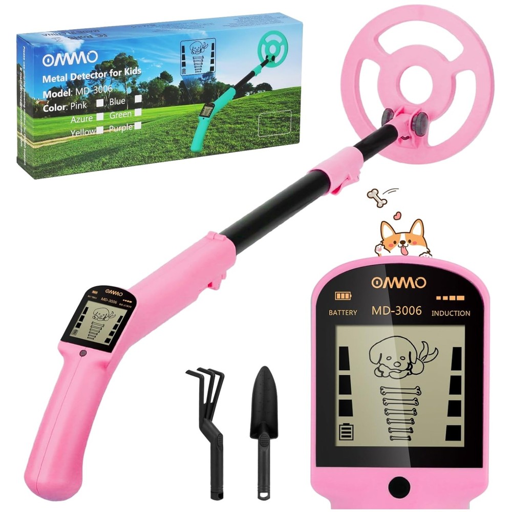 Kids Metal Detector with Intuitive LCD Display