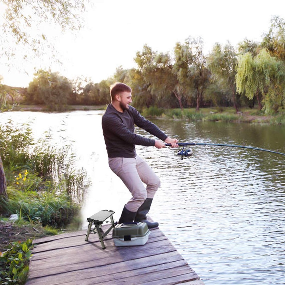 Folding Step Stool Small Foldable Step Stool One Step Ladder with 330 lb Larg...