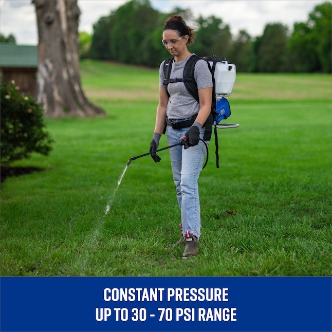Kobalt 4-Gallon 80-volt Battery Operated Plastic Backpack Sprayer with Adjustabl