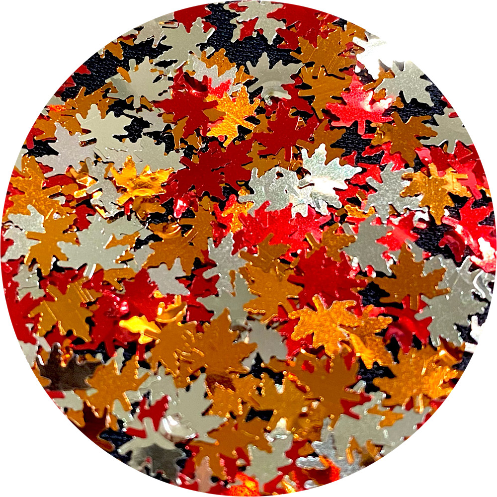 Premium Polyester Glitter - Fall Leaves Shape