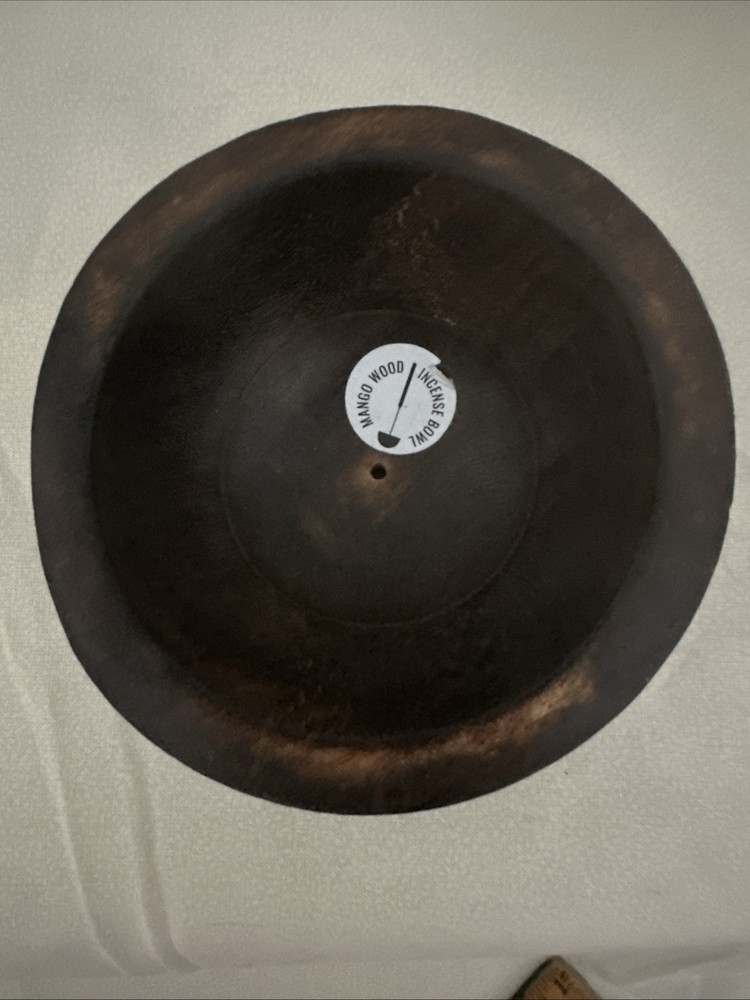 Pre-owned Mango Wood Incense Bowl