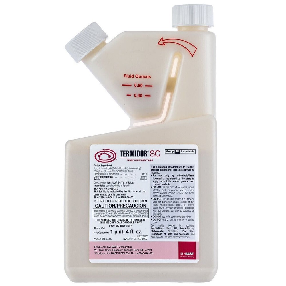20 oz Termidor SC Termite Ant CONTROL Insectide BASF Termiticide NO Ship to NY