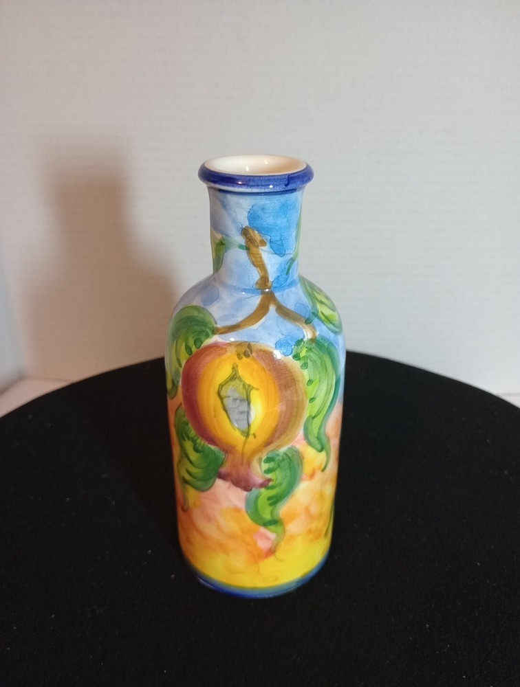 hand painted Grease vase AM Small 7 "