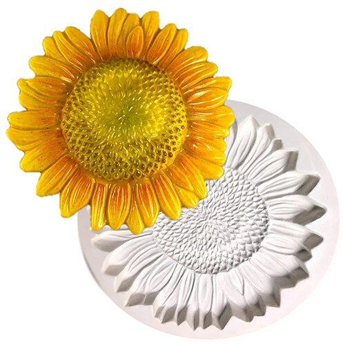 8"RD.-Deep 1.25" Sunflower Texture Mold Glass Fusing