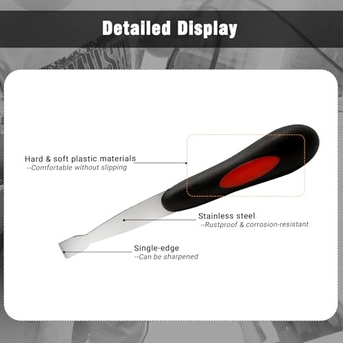 Windshield Urethane Scraper Tool Kit, Car Glass Bottom Glue Remover Tools,